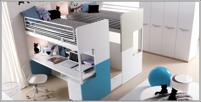 Amazing Interior Design Desk Beds For Little Fellows!