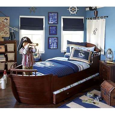 pottery barn boat bed