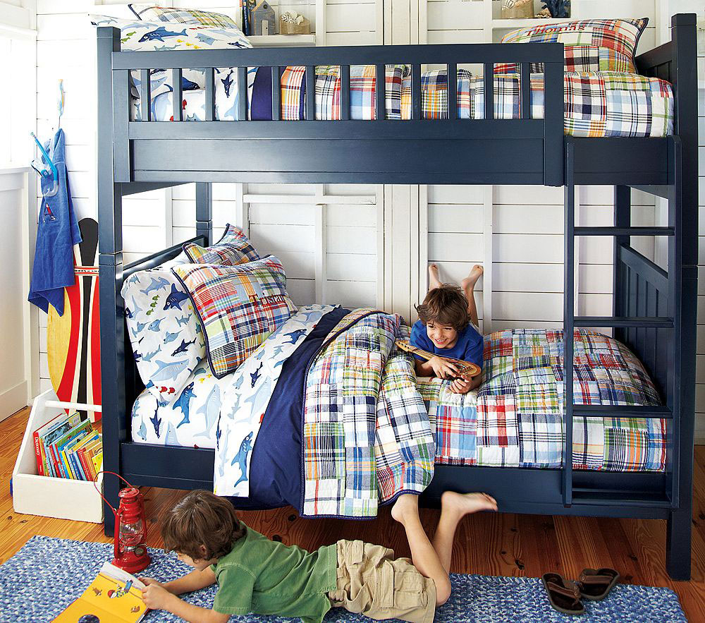 Pottery-Barn-Kids-Bedroom-Design-Camp-Collection-charm-and-strength-of-classic-plank-furniture-with-fun-colorful-style