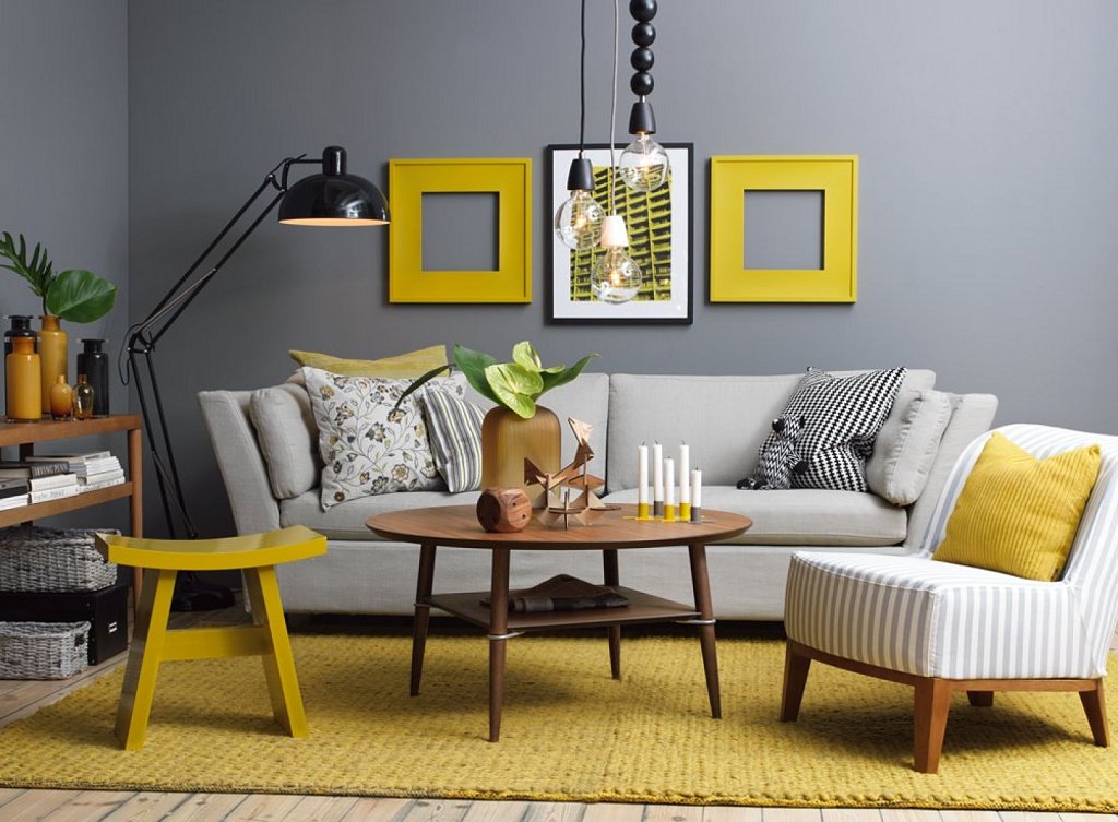 Design Your Home in Yellow and Gray