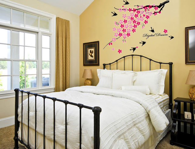 Creative Bedroom Wall Art Sticker Ideas