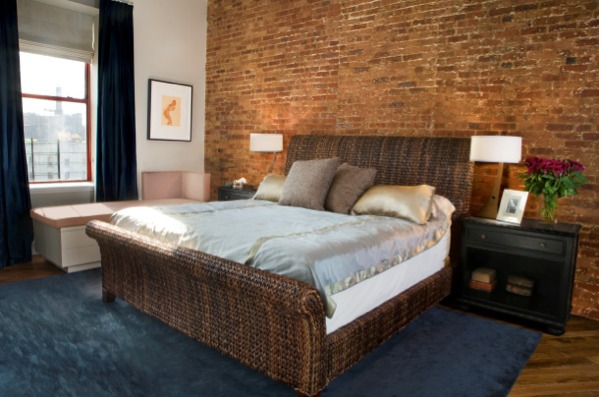 Classic Brick Wall Bedroom Design