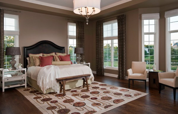 Elegant-Bedroom-Design-with- traditional rug