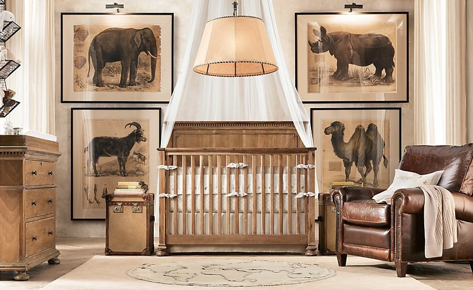 Traditional Safari Themed Baby  Room