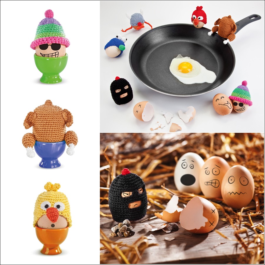 Fun Filled Crochet Egg Warmers for Your Breakfast Table!