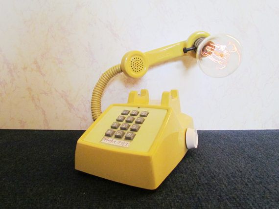 Phone lamp via Etsy
