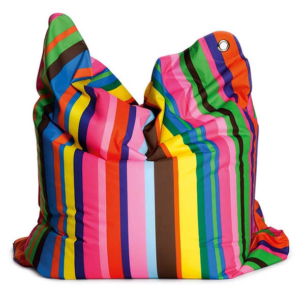 Colorful Stripes Bean Bag Design