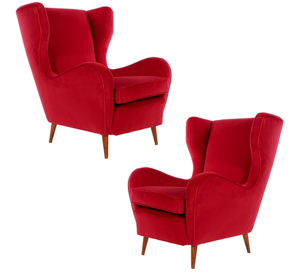 Pretty Rouge WIngback chair