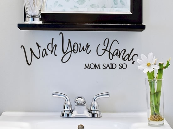 Creative and Fun Bathroom quote wall stickers