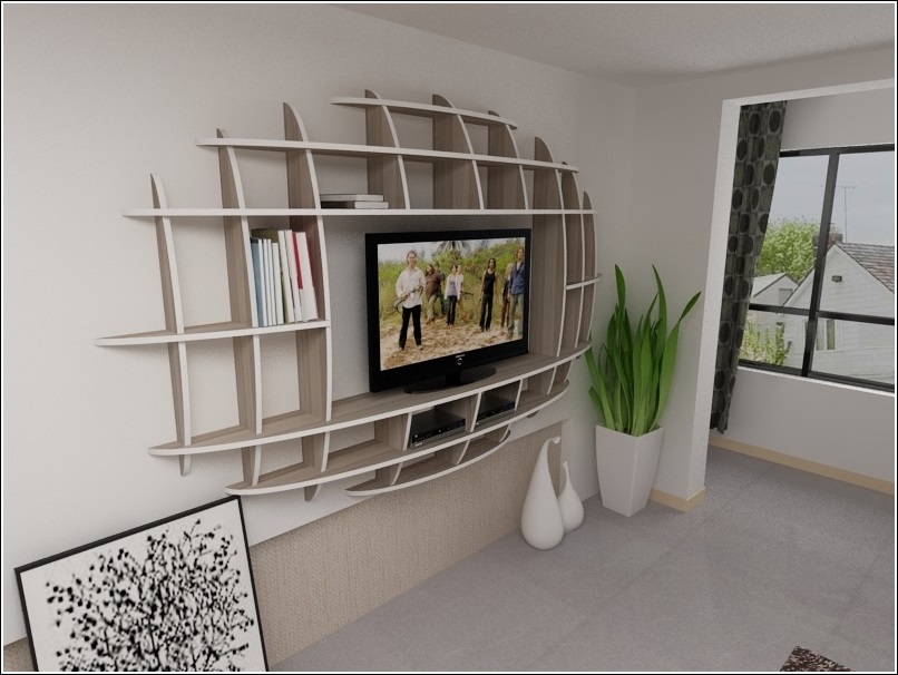 Modern 3d Shelf Unit for Your Living Room