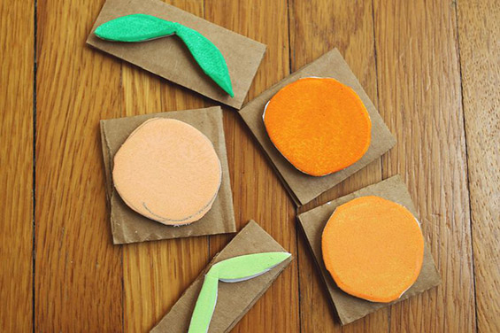 2.Create the pattern from a  cardboard