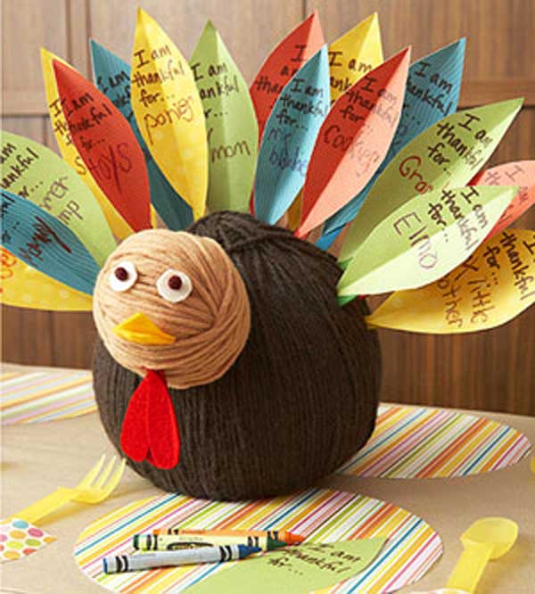 4.Thanksgiving Wool Turkey