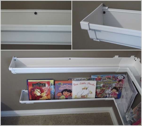 How About This Rain Gutter Bookshelf For Your Kids Room