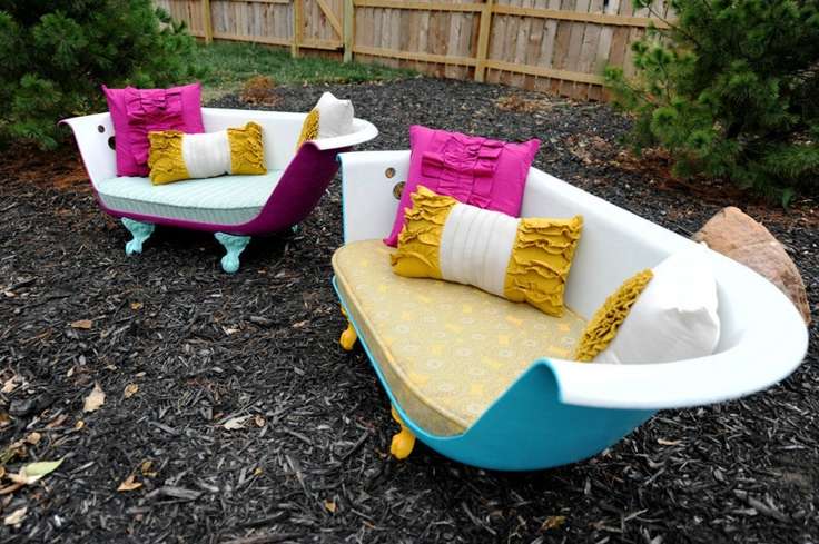 Upcycled Claw Foot Tub Sofa