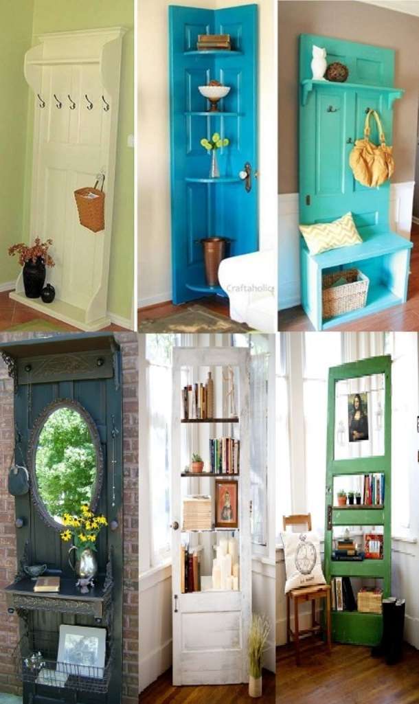 Amazing interior design 6 re purposed door ideas