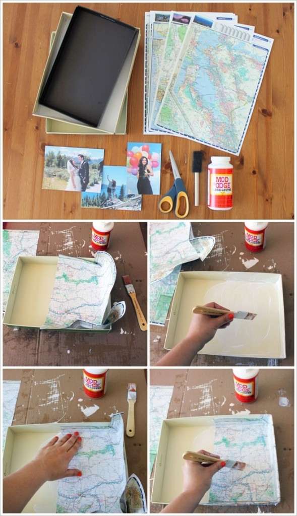 These Shoebox Lids and Map Photo Frames are Perfect to Try
