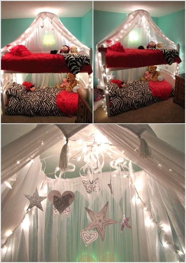 6 Amazing Bunk Bed Lighting Ideas For, String Lights Bunk Bed