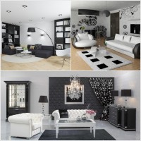 8 Modern Black and White Living Room Designs