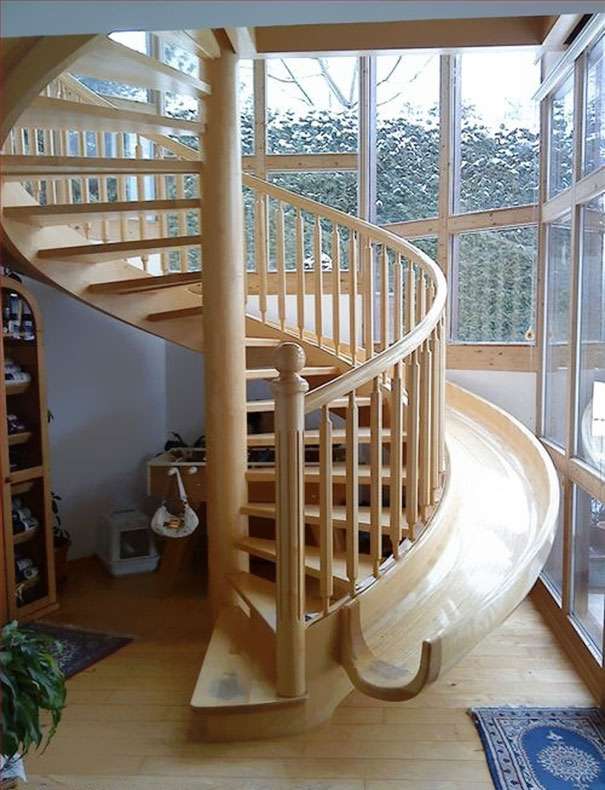 Spiral Slide Stairs