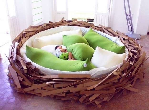 Giant Bird Nest with pillows