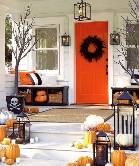 Skeleton  Halloween Porch