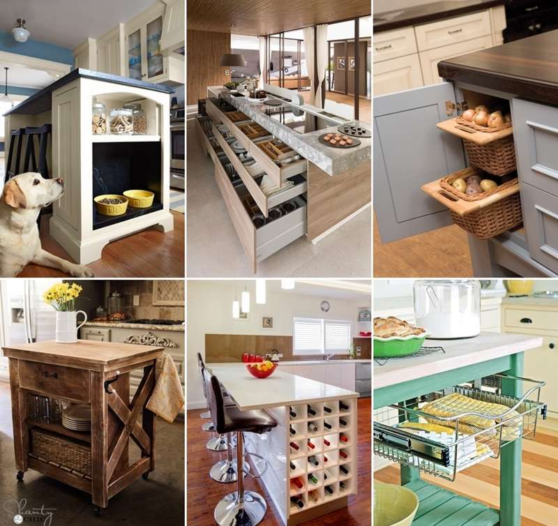 15 Clever Kitchen Island Hacks to Make it More Functional