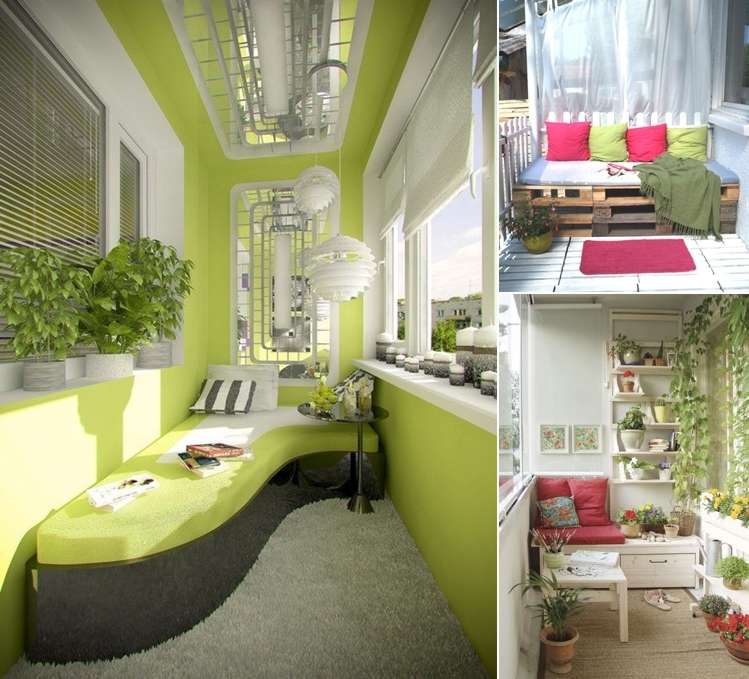10 big ideas to decorate a small space balcony.