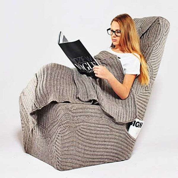 totally knitted chair