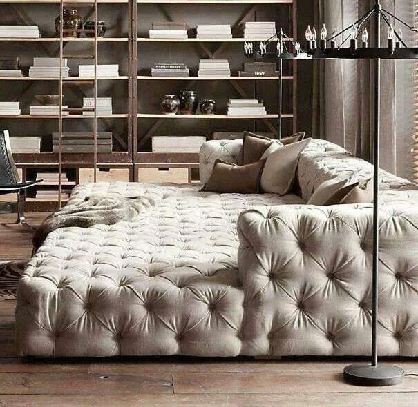 tufted movie pit couch