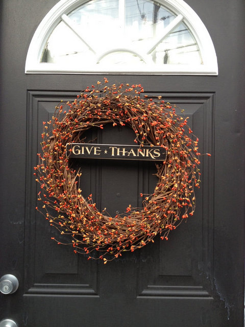 Fall Give Thanks Wreath