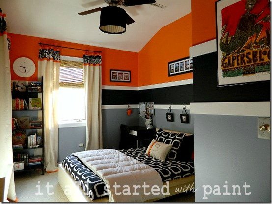 Orange  Teen Bedroom