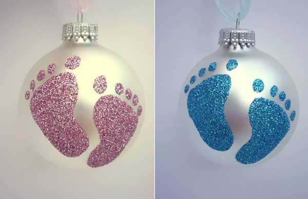 Baby foot ornament