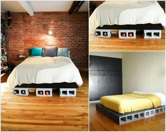 Cinder Block Bed Frame