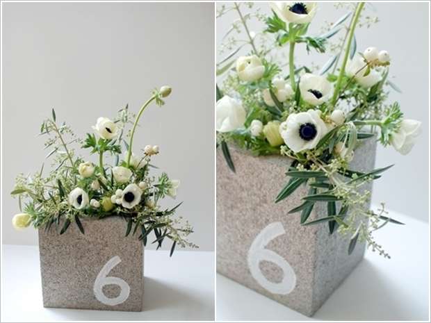 Concrete Block Centerpiece