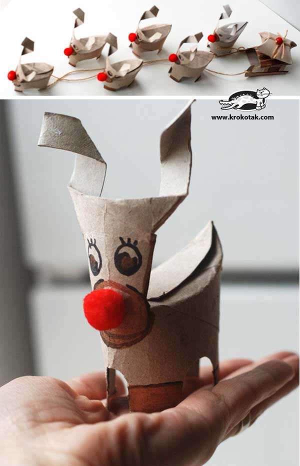 Toilet Paper Reindeers