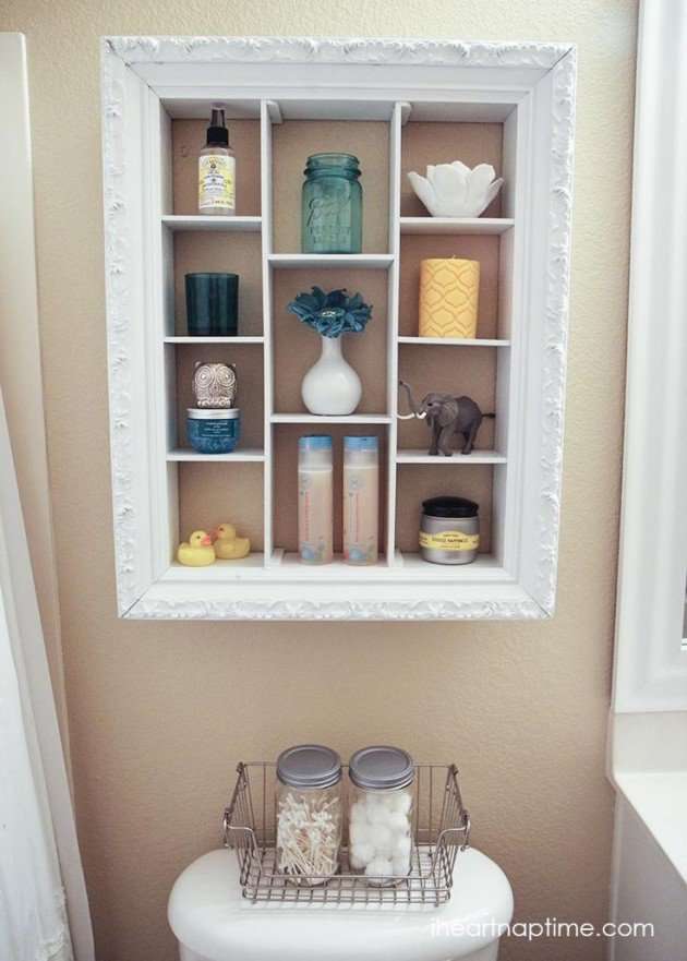Recycled frame shelf
