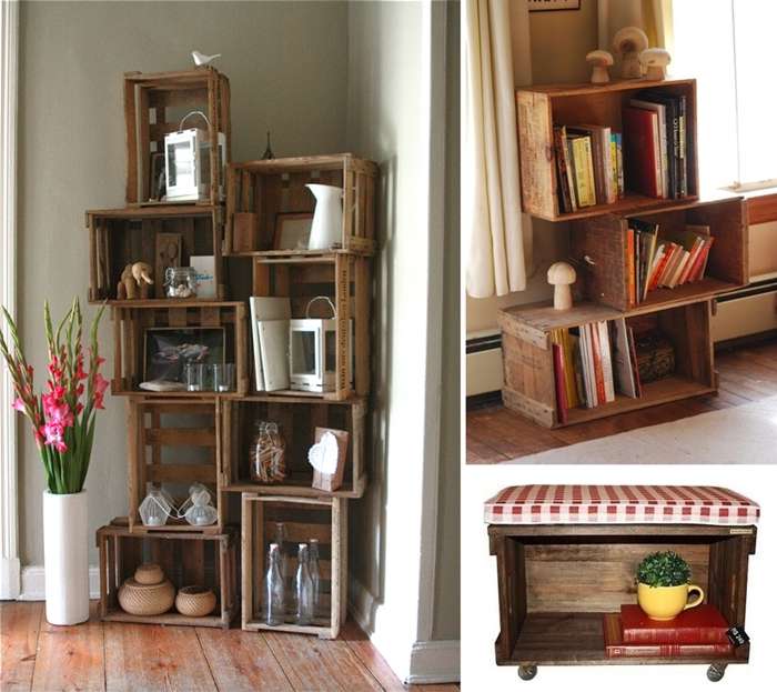 10 Ingenious Ideas to Organize with Old Wooden Crates
