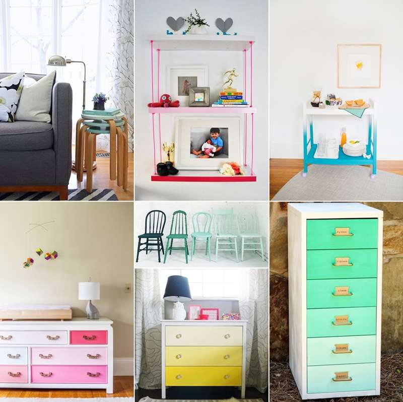 11 Awesome Ombre Furniture DIY Ideas for Your Home