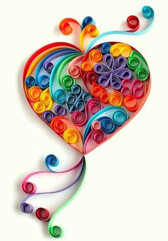 Colorful Heart & Letters