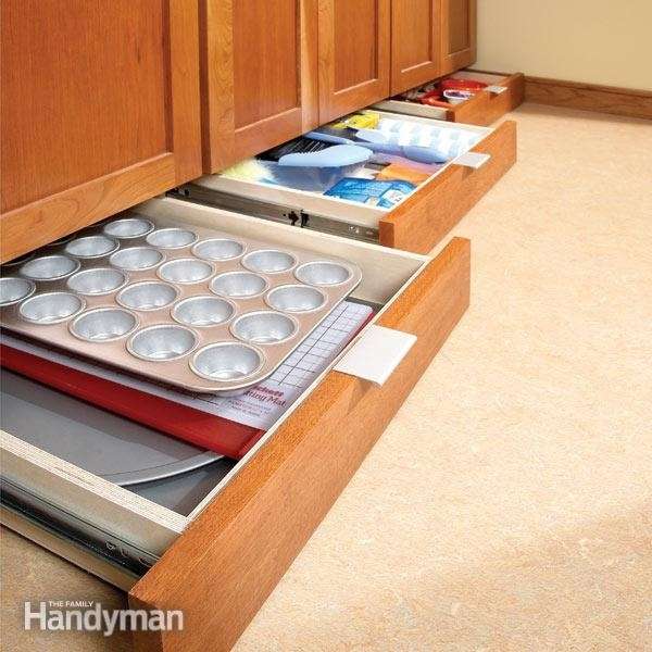 Maximize the kitchen space by using undercavinet storage
