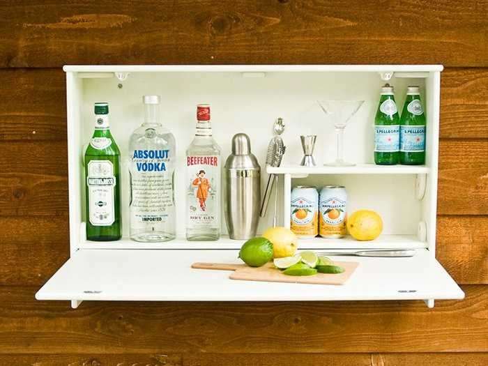Mini bar that also acts like a counter