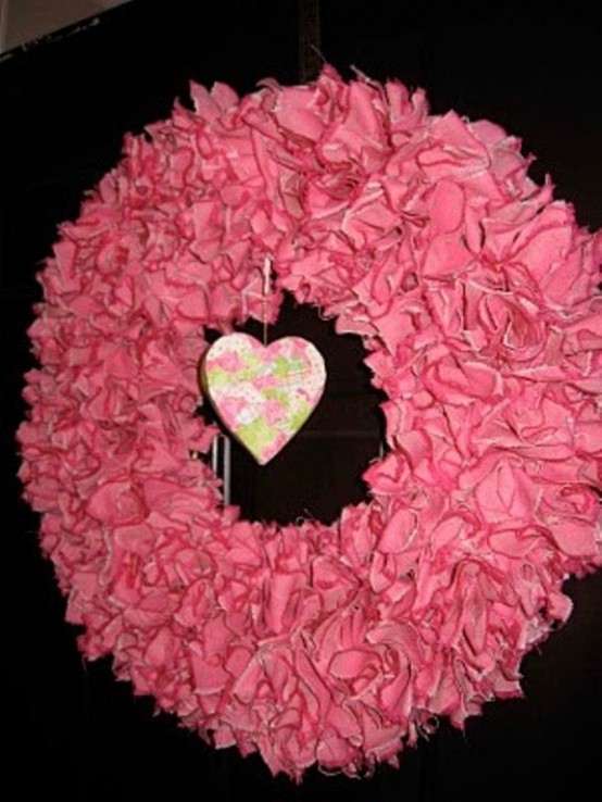 Pink Valentine's Wreath