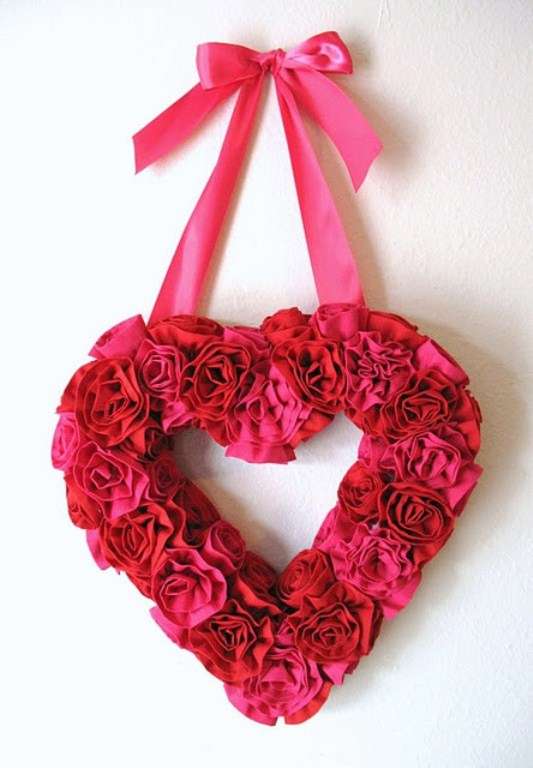 Red Rose Valentine's Wreath