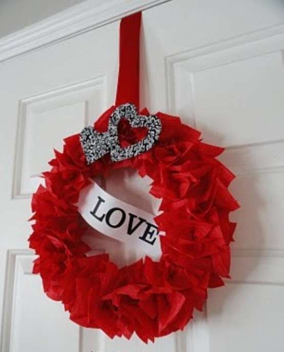 Red Valentine's Wreath