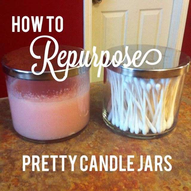 Repurpose Pretty Candle Jars f