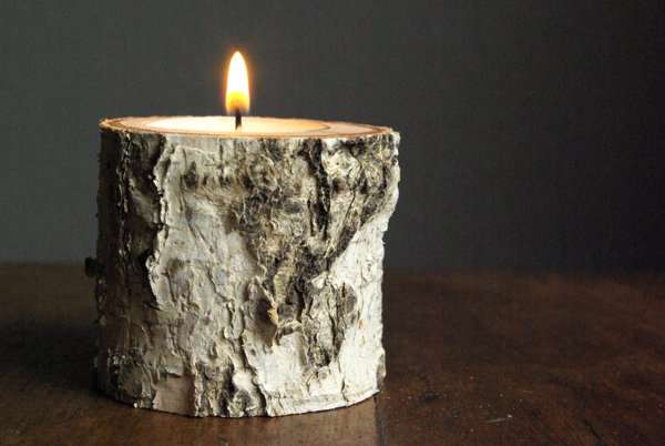 wood Candle