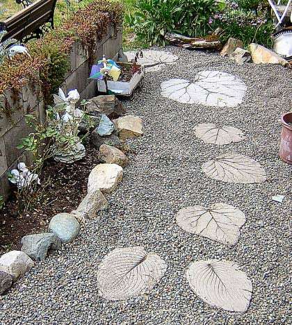 DIY garden footpath