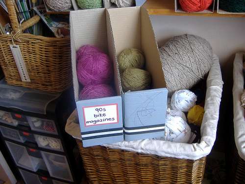 Organize your yarn.