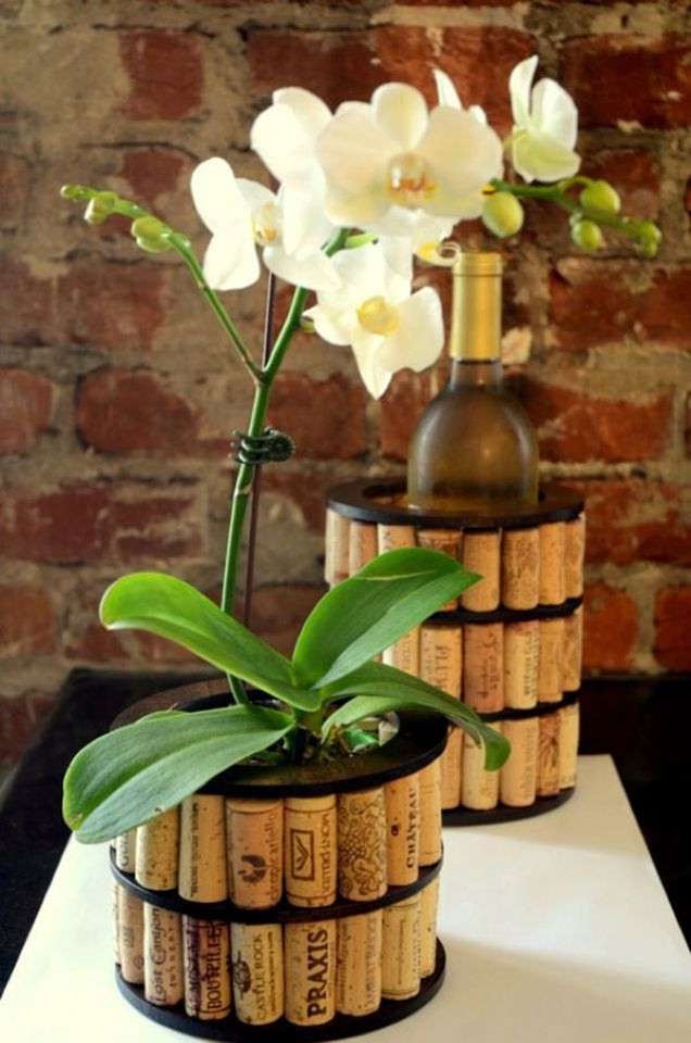 Wine cork coolers and planters