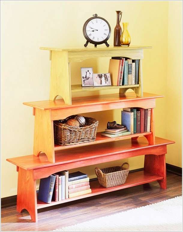 10 Amazing Bookcase Ideas From Recycled Materials